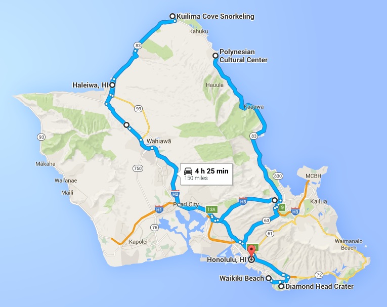 Oahu Map